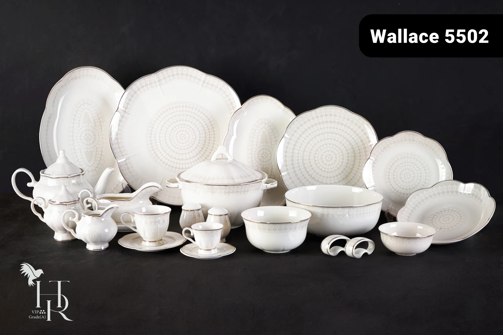نمای 1 — والاس 141پارچه18نفره کد5502B طلایی