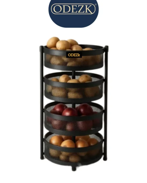سبد پیاز  4طبقه  گرد اکونومی  ODEZK بدون چرخ کد 7011